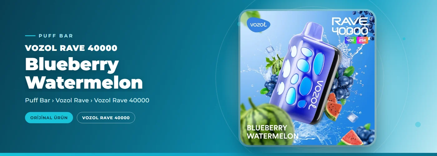 Vozol Rave 40000 Blueberry Watermelon