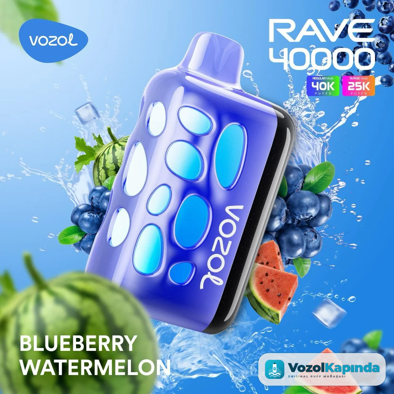 Vozol Rave 40000 Blueberry Watermelon