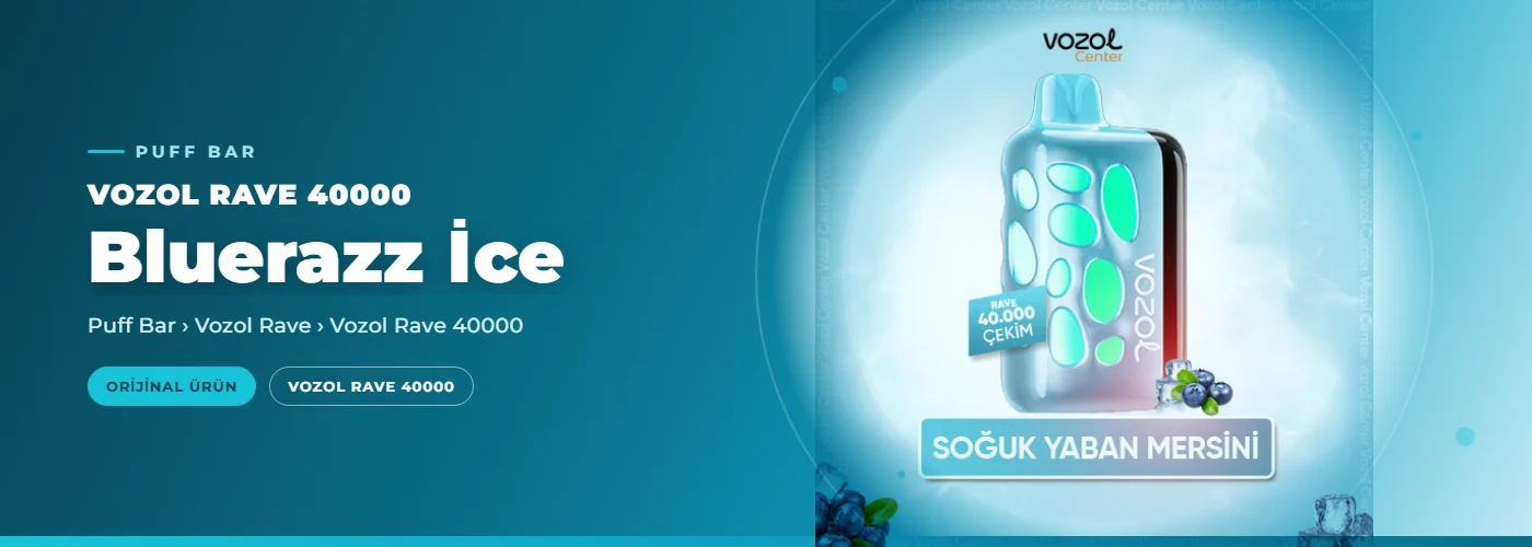 Vozol Rave 40000 Bluerazz İce