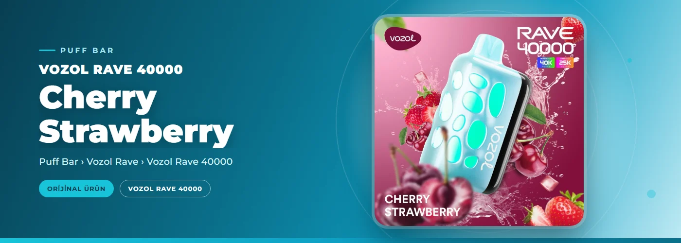 Vozol Rave 40000 Cherry Strawberry