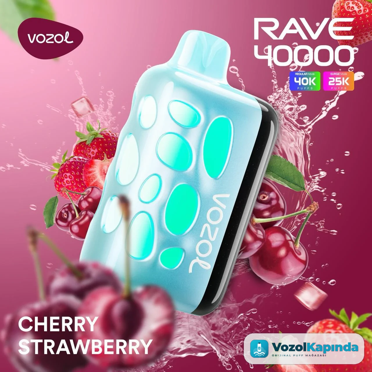 Vozol Rave 40000 Cherry Strawberry