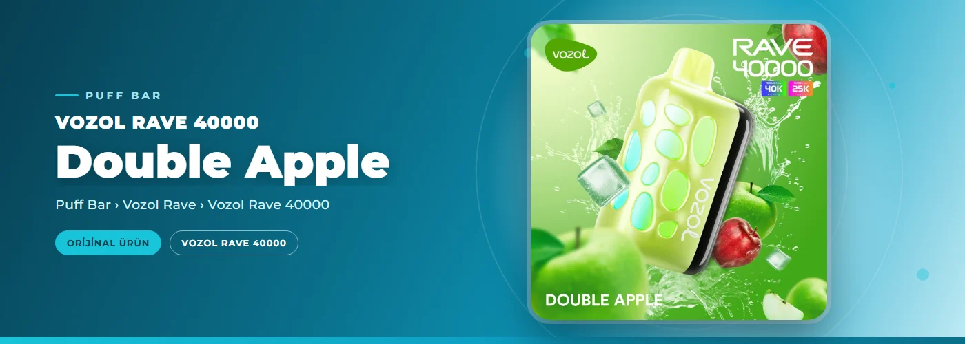 Vozol Rave 40000 Double Apple