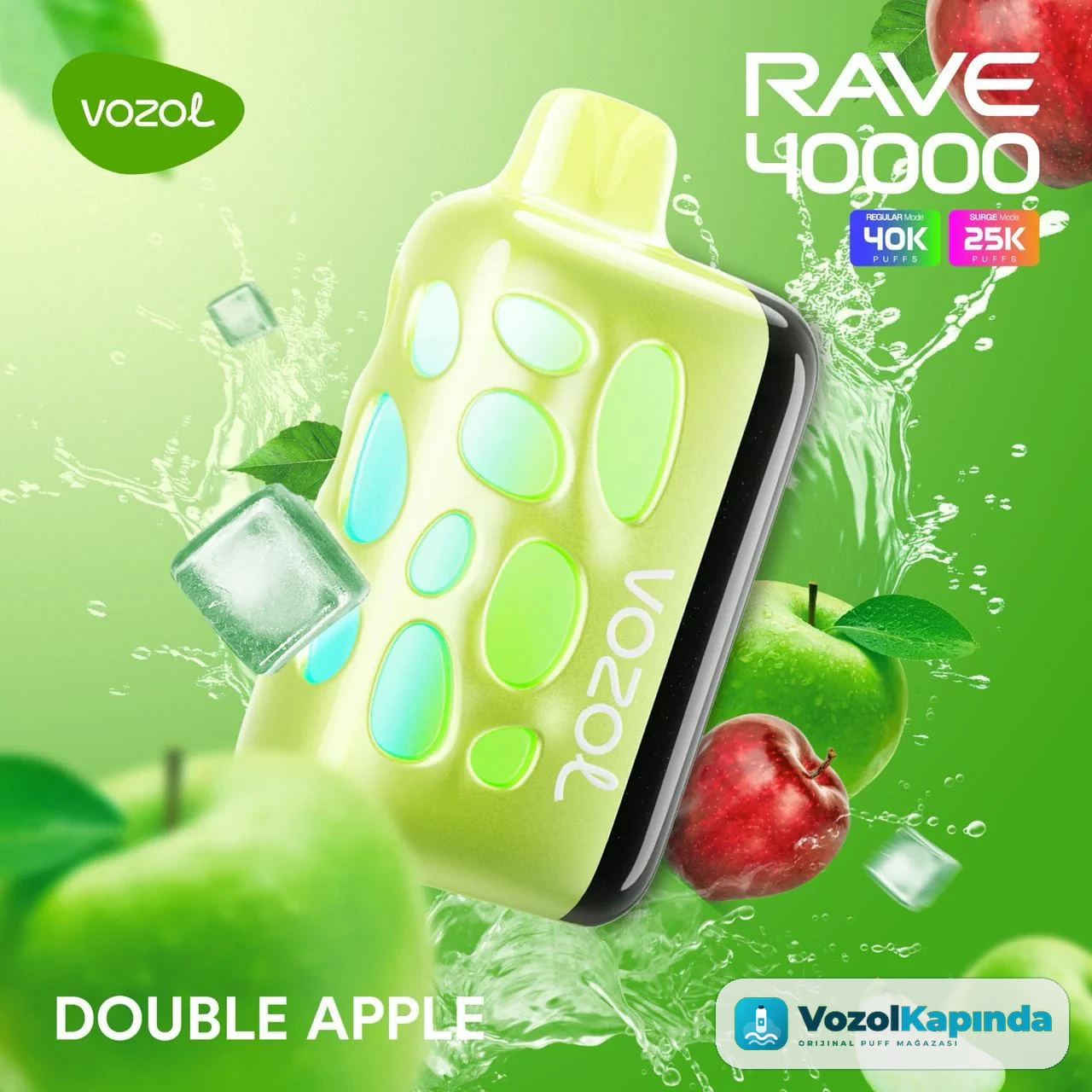 Vozol Rave 40000 Double Apple