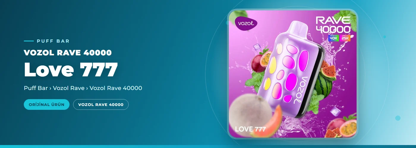 Vozol Rave 40000 Love 777