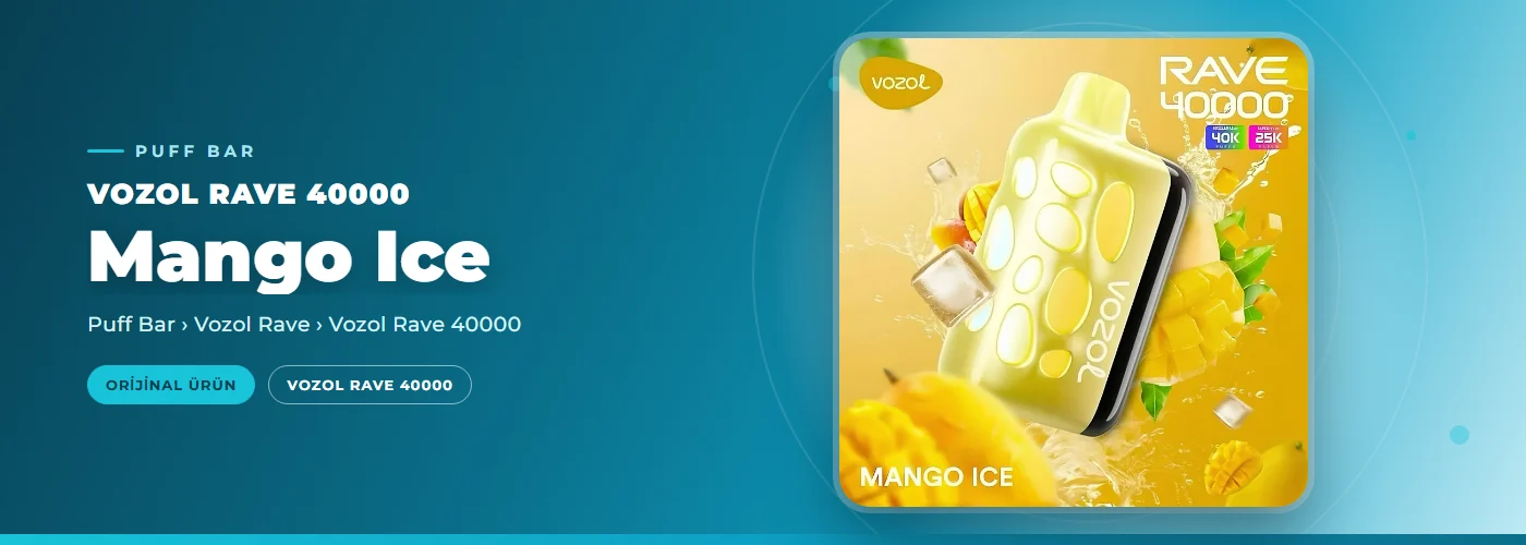 Vozol Rave 40000 Mango Ice