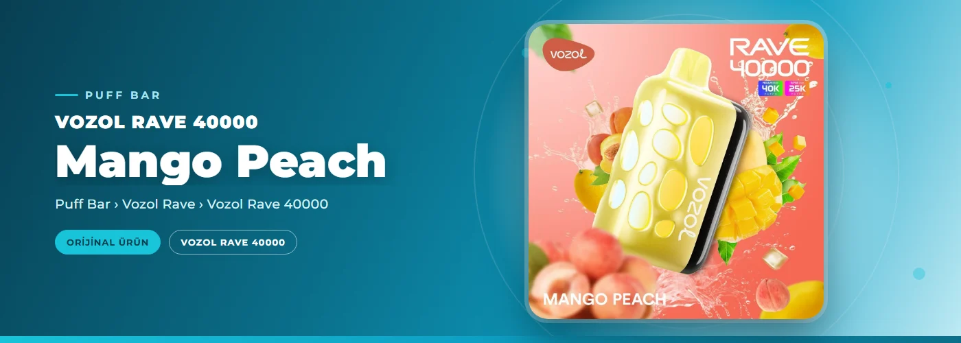 Vozol Rave 40000 Mango Peach