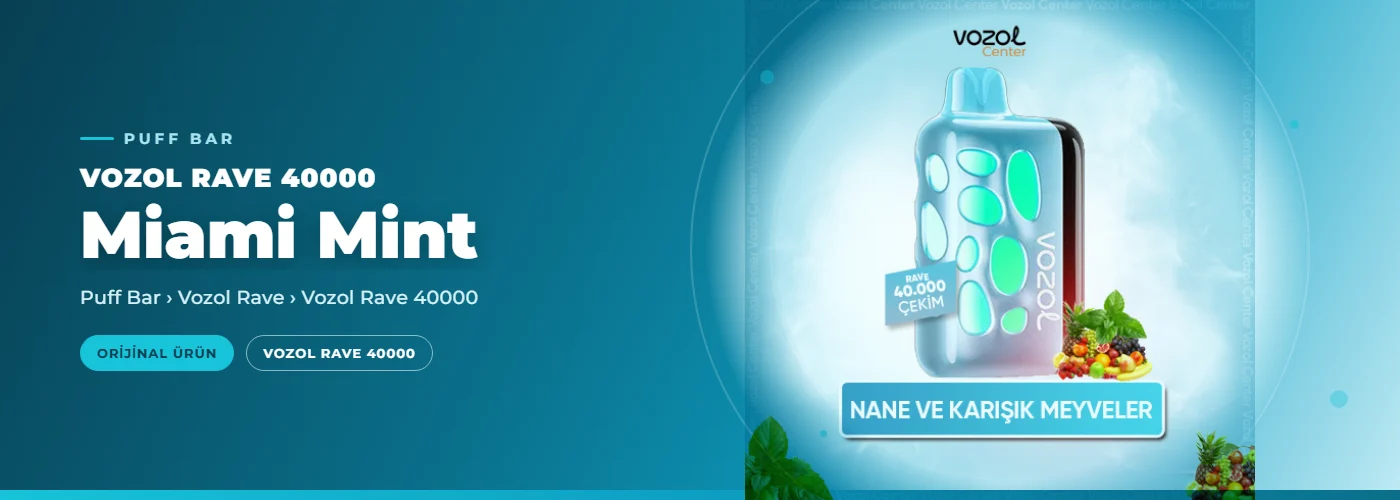 Vozol Rave 40000 Miami Mint