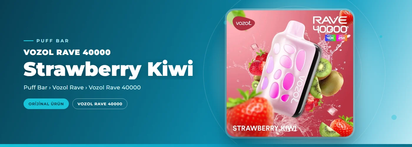 Vozol Rave 40000 Strawberry Kiwi