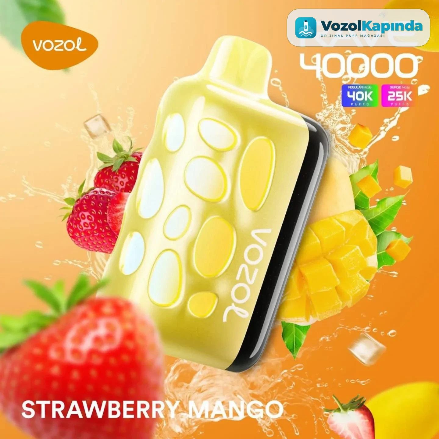 Vozol Rave 40000 Strawberry Mango