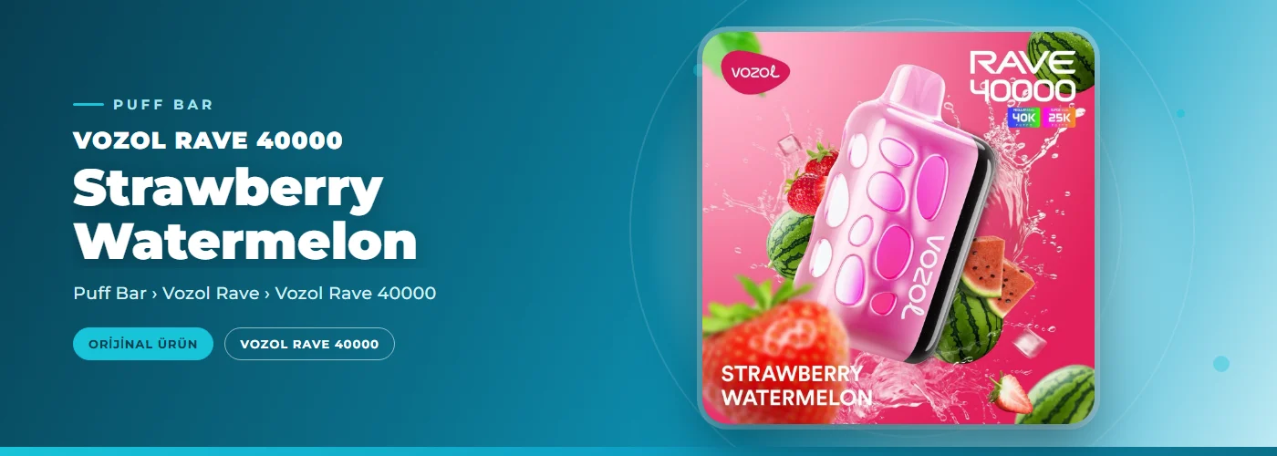 Vozol Rave 40000 Strawberry Watermelon