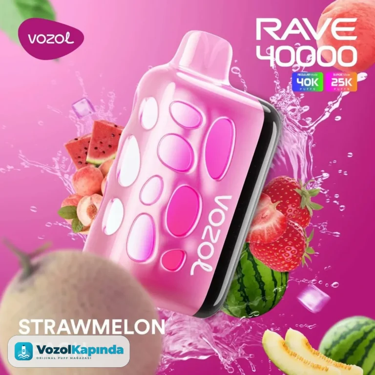 Vozol Rave 40000 Strawmelon Peach