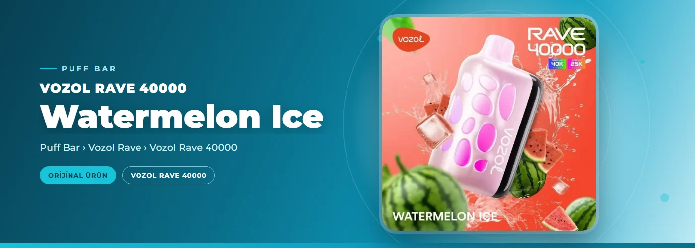 Vozol Rave 40000 Watermelon Ice