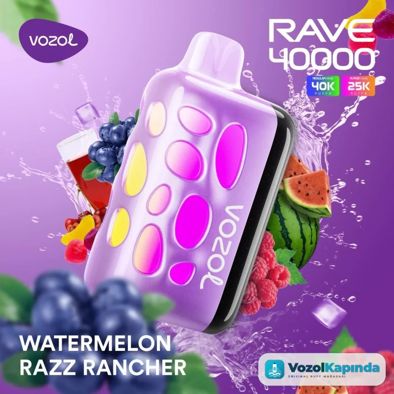 Vozol Rave 40000 Watermelon Razz Rancher