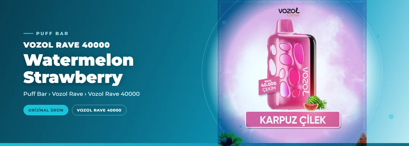 Vozol Rave 40000 Watermelon Strawberry