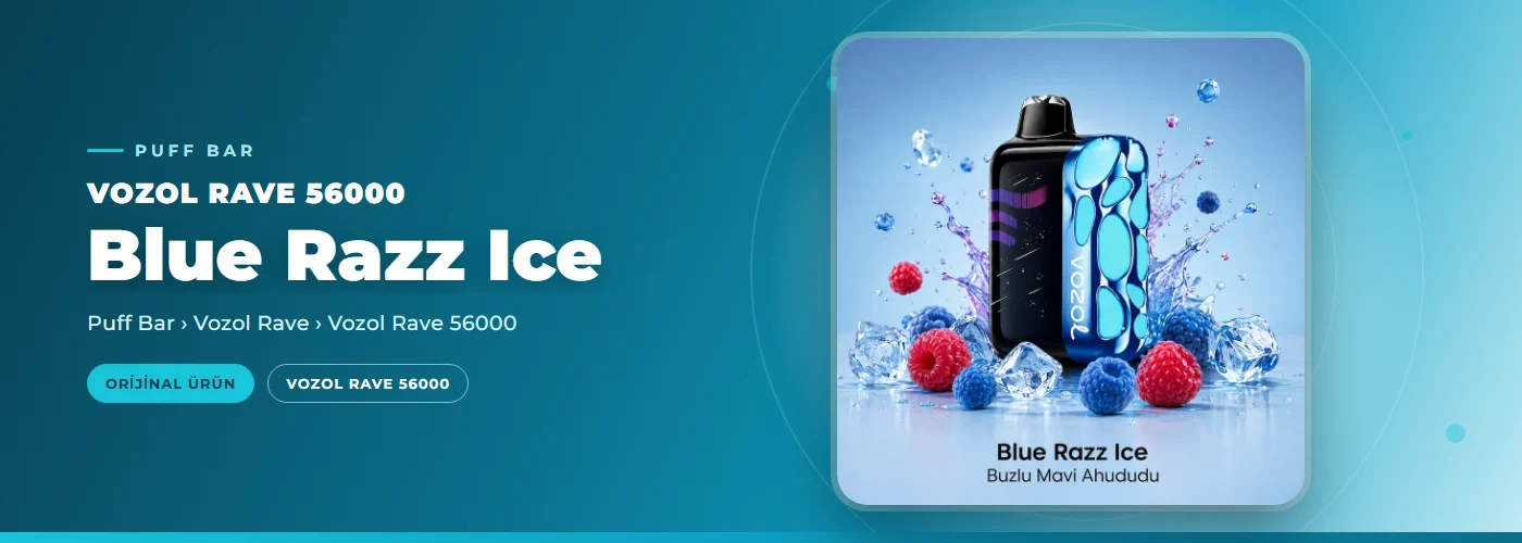 Vozol Rave 56000 Blue Razz Ice