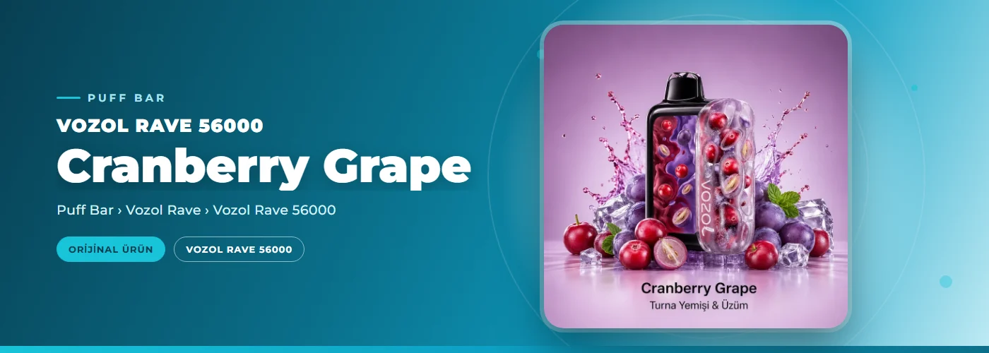 Vozol Rave 56000 Cranberry Grape