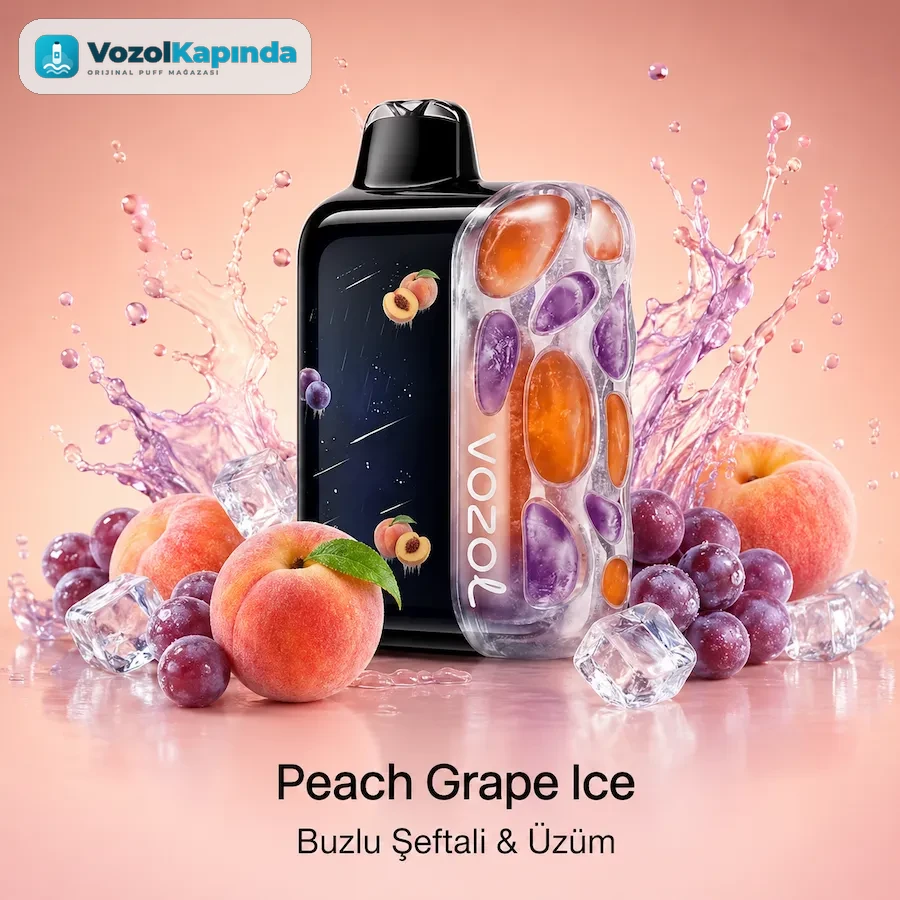 Vozol Rave 56000 Peach Grape Ice