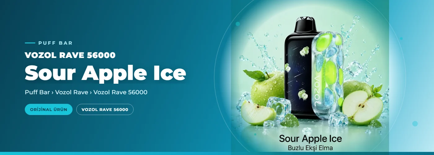 Vozol Rave 56000 Sour Apple Ice