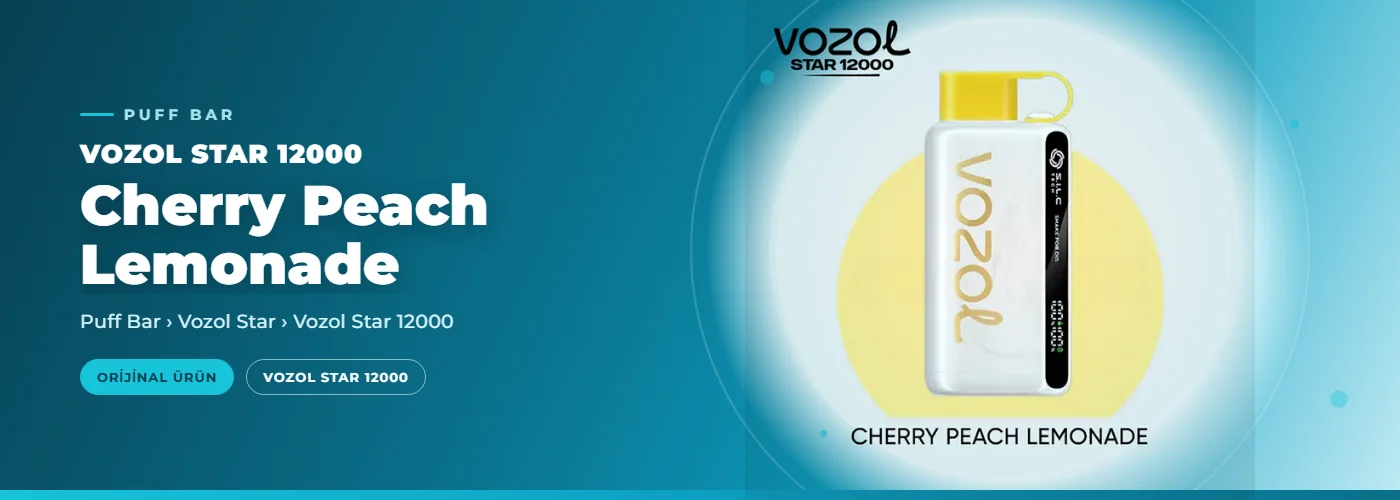 Vozol Star 12000 Cherry Peach Lemonade