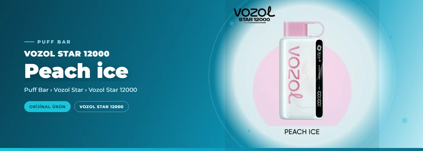 Vozol Star 12000 Peach ice