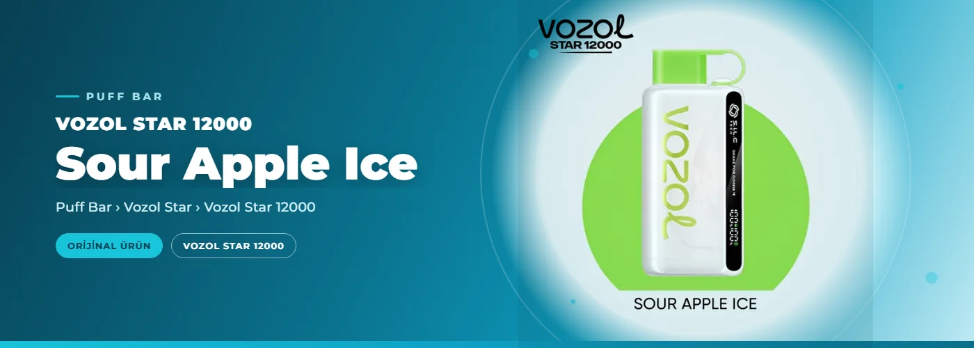 Vozol Star 12000 Sour Apple Ice