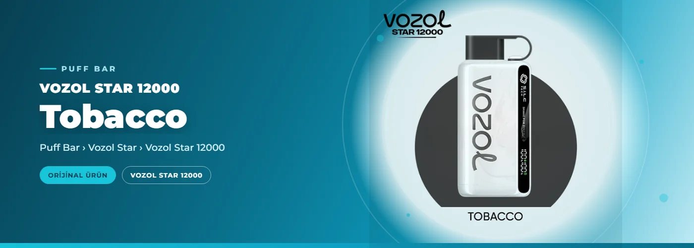 Vozol Star 12000 Tobacco