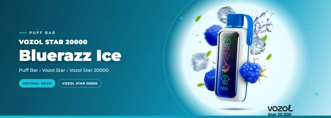 Vozol Star 20000 Bluerazz Ice