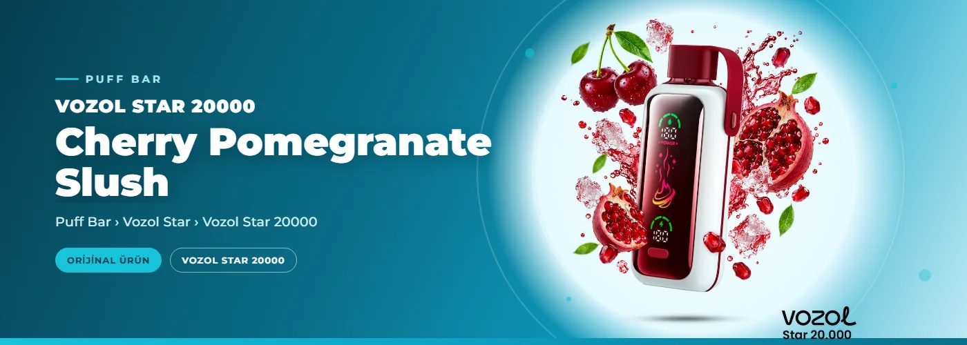Vozol Star 20000 Cherry Pomegranate Slush