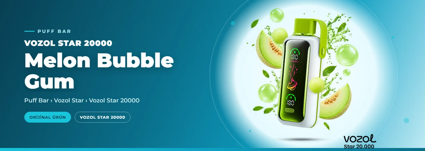 Vozol Star 20000 Melon Bubble Gum