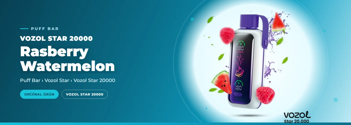 Vozol Star 20000 Rasberry Watermelon