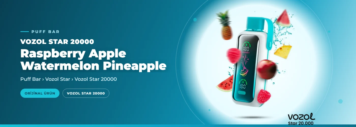 Vozol Star 20000 Raspberry Apple Watermelon Pineapple