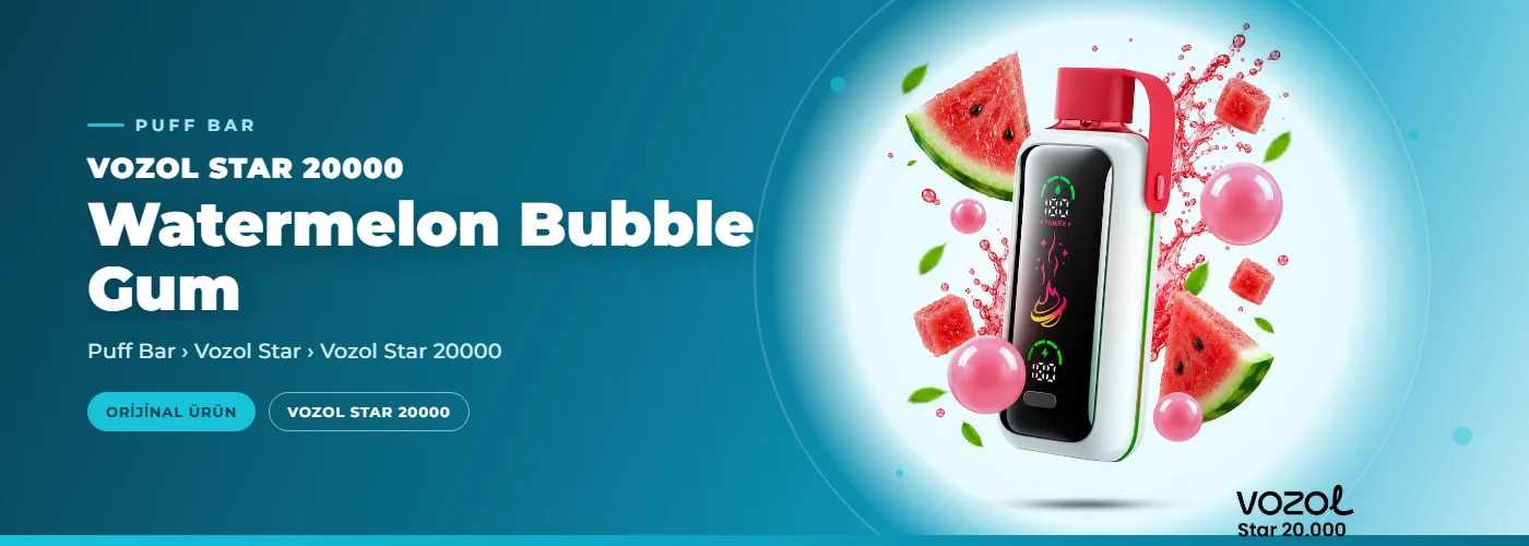 Vozol Star 20000 Watermelon Bubble Gum