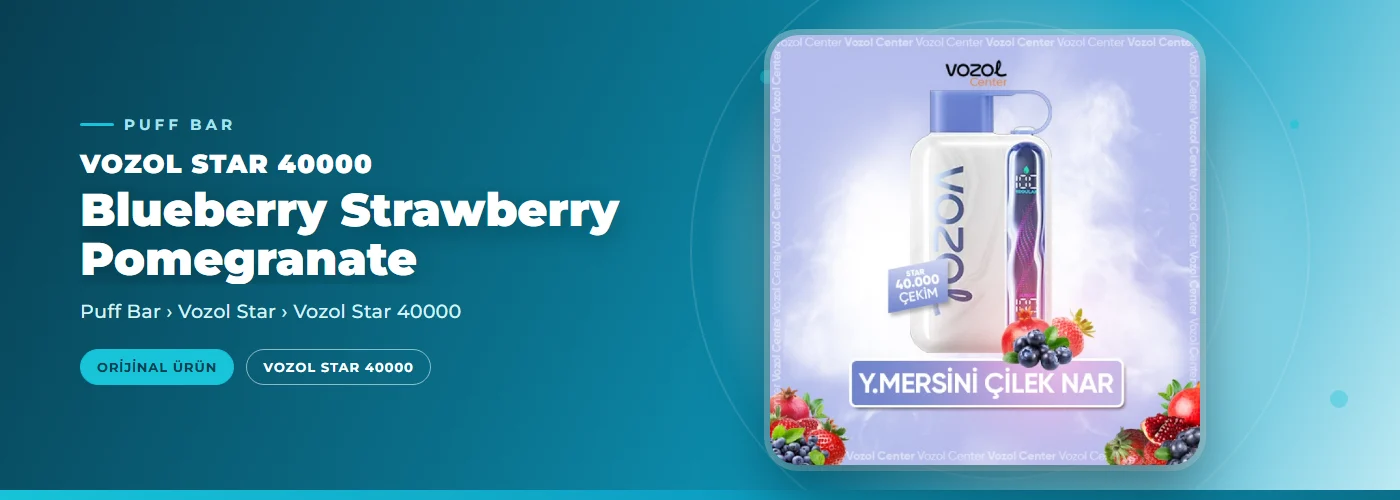 Vozol Star 40000 Blueberry Strawberry Pomegranate