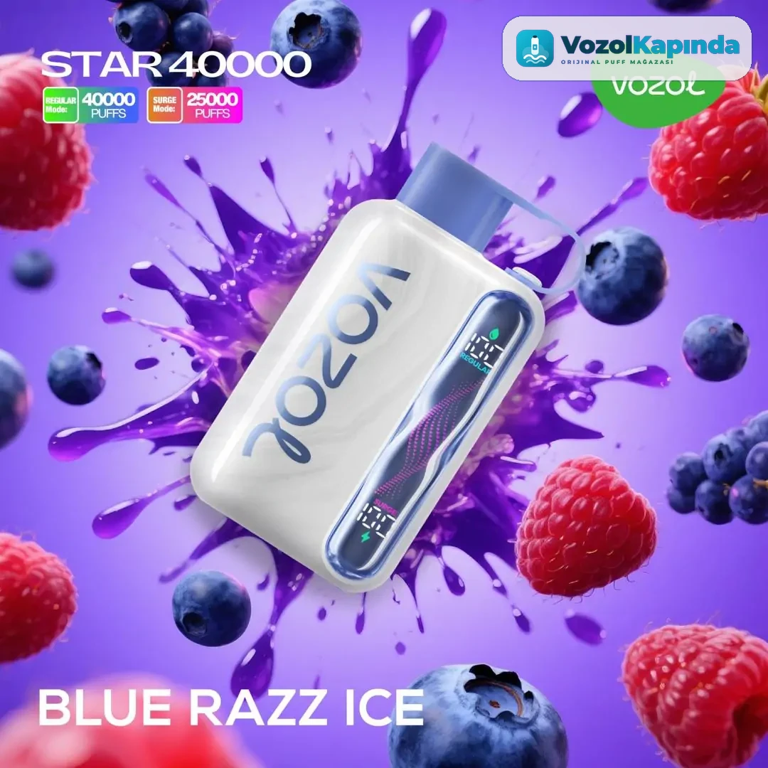 Vozol Star 40000 Bluerazz Ice