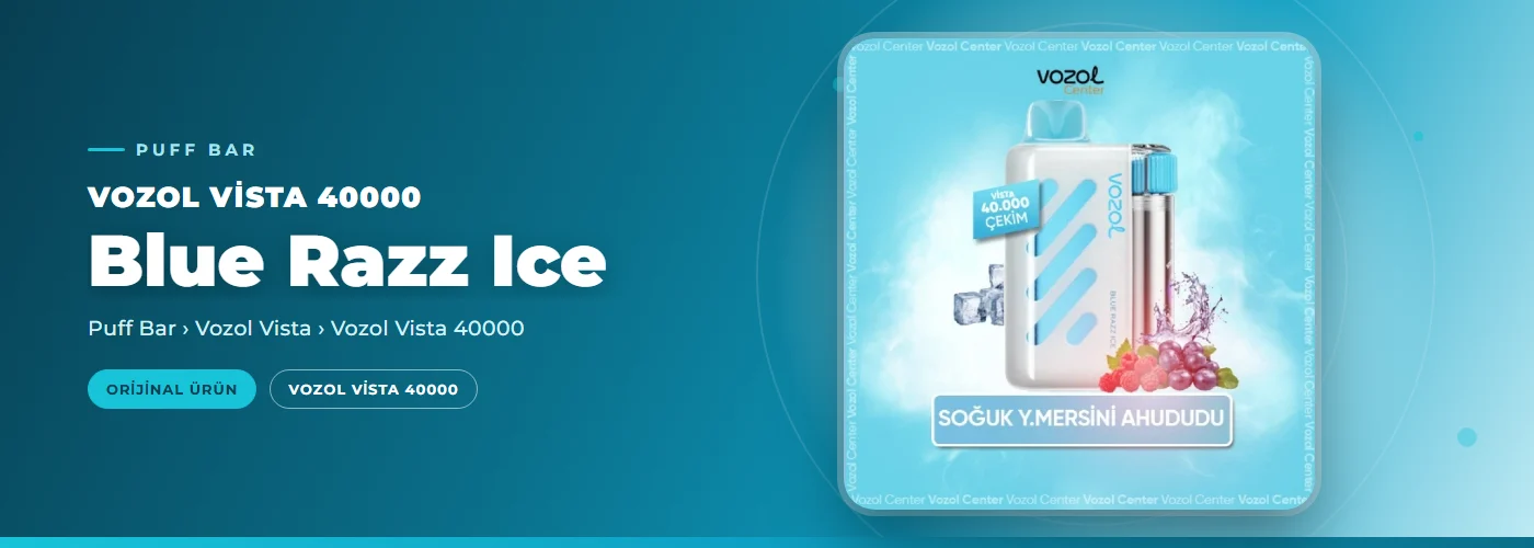 Vozol Vista 40000 Blue Razz Ice