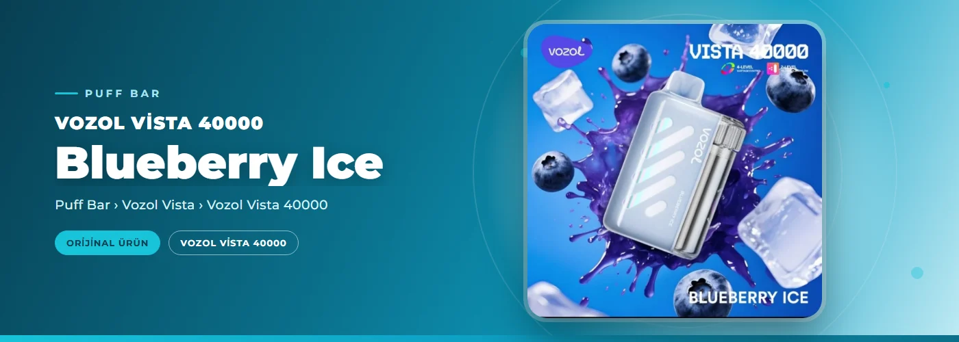 Vozol Vista 40000 Blueberry Ice