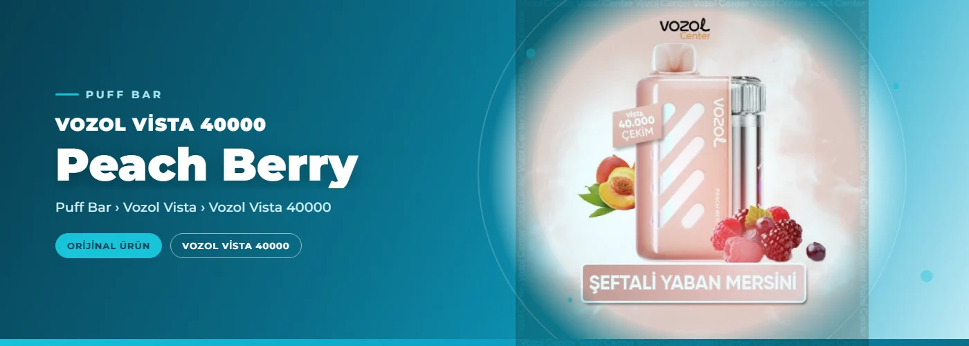 Vozol Vista 40000 Peach Berry